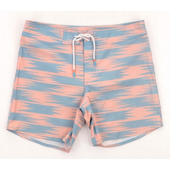 chubbies Other - Chubbies Board Shorts Mens 32 Red Pink Blue Unlined  6” Inseam Swim Trunks